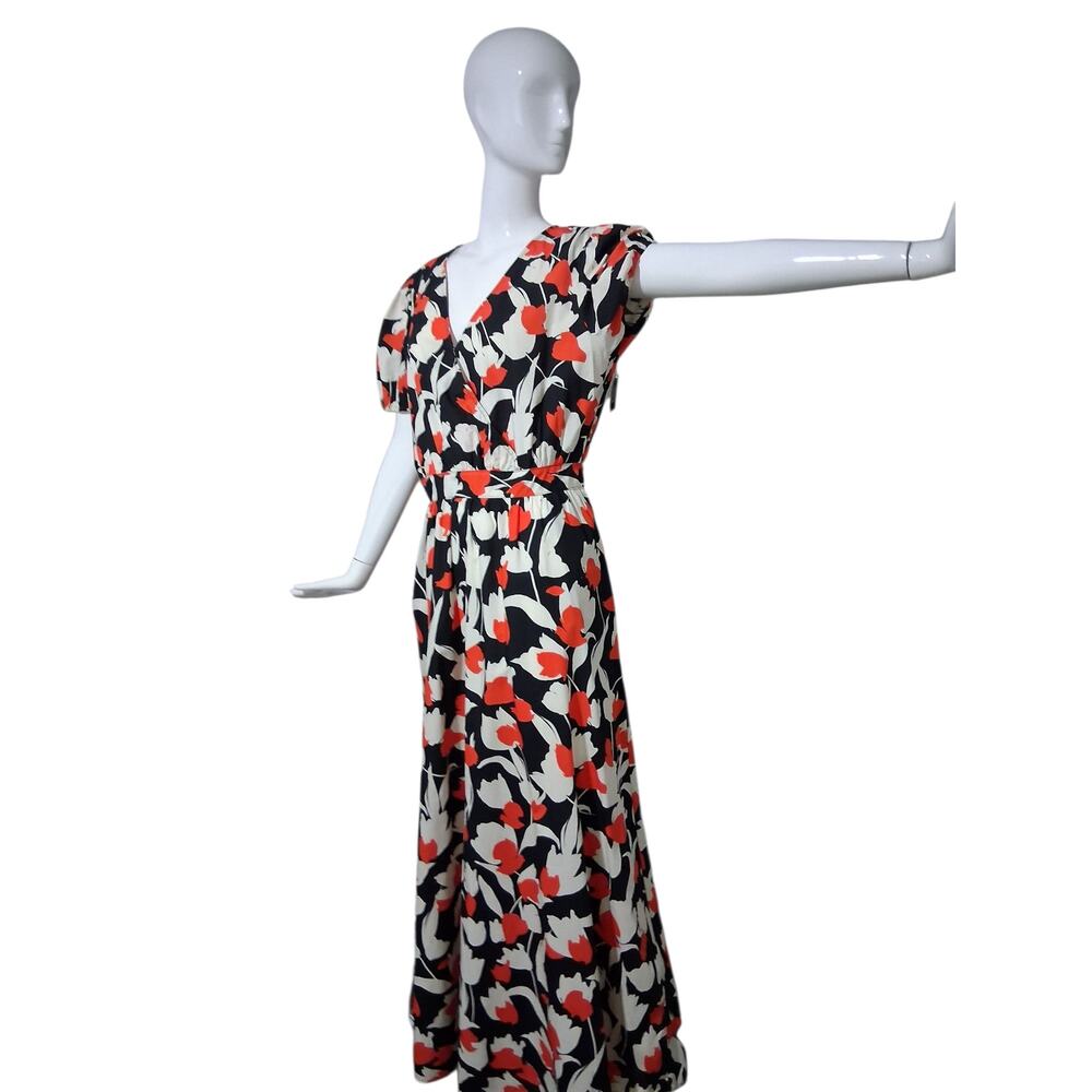 Who What Wear Women's Large‎ Puff Short Sleeve Maxi Dress Career Office Church